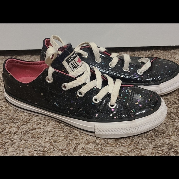 galaxy glitter converse